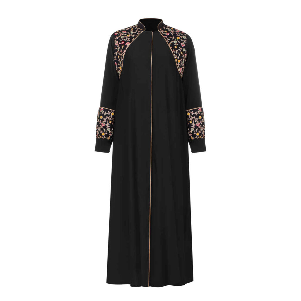 Abaya stylée pour femmes avec design floral