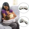 Coussin d'allaitement pour bébé : Réglable & Multifonction dans un design géométrique