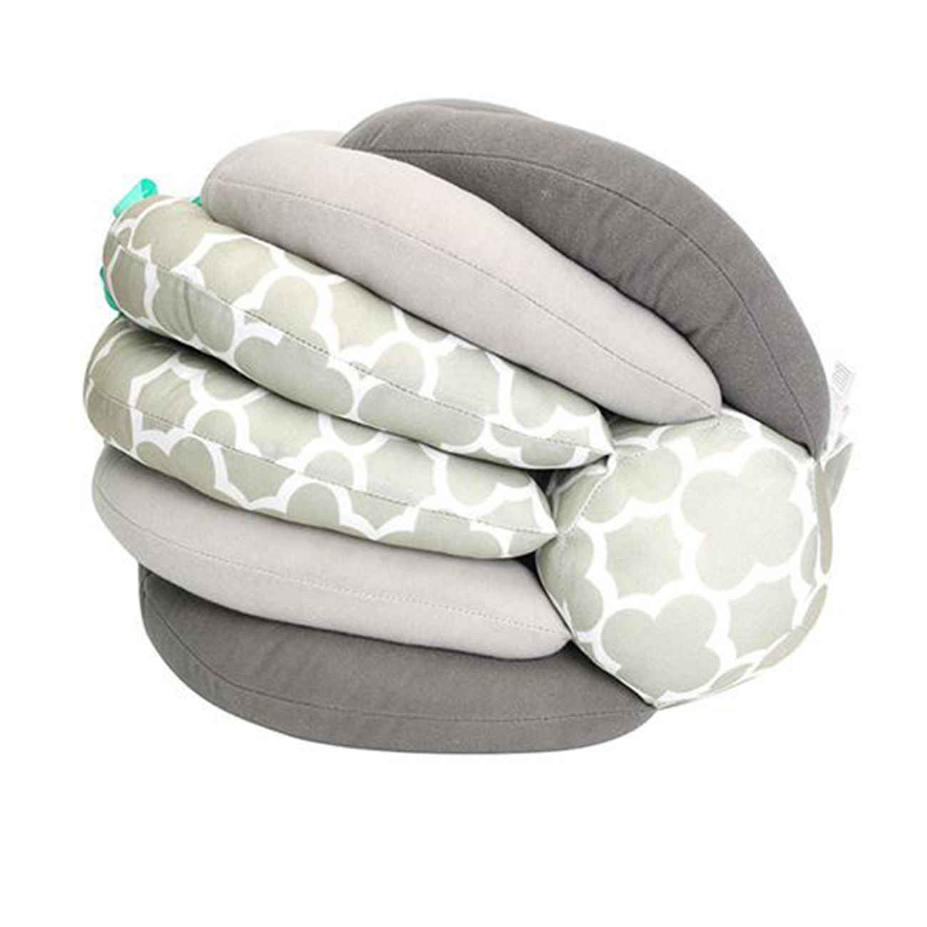 Coussin d’allaitement pour bébé : Réglable & Multifonction dans un design géométrique