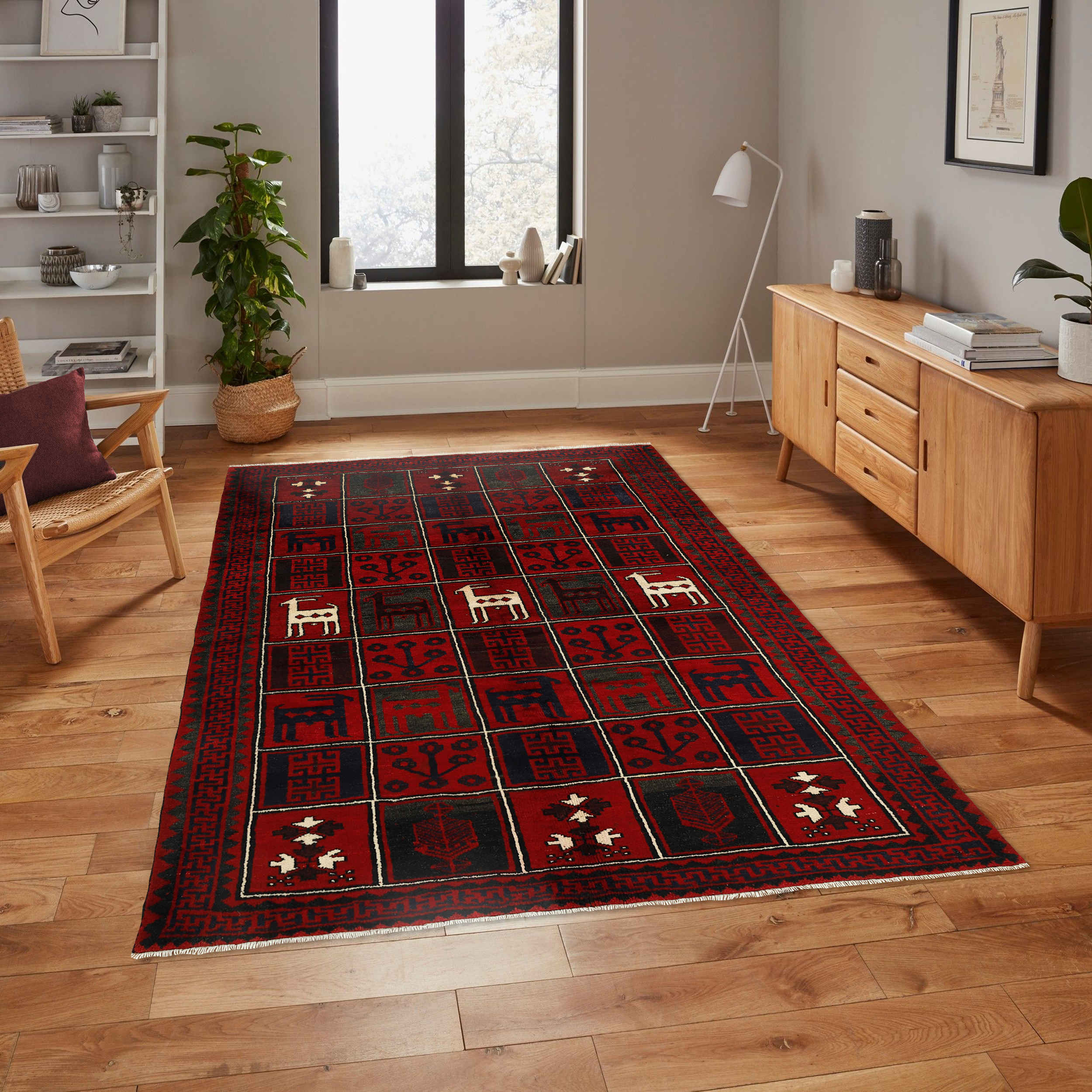 Tapis persan authentique avec laine noué à la main à Chaharmahal & Bakhtiari