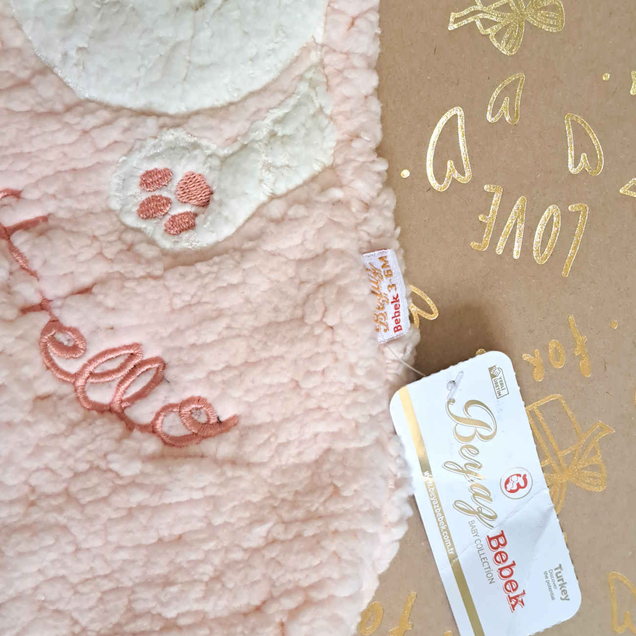 Barboteuse à Manches Longues pour Bébé Fille avec Oreilles de Lapin