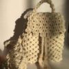 Sac à dos boho en macramé fait main pour femmes