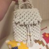 Sac à dos boho en macramé fait main pour femmes
