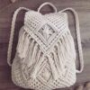 Sac à dos boho en macramé fait main pour femmes, modèle Tassel