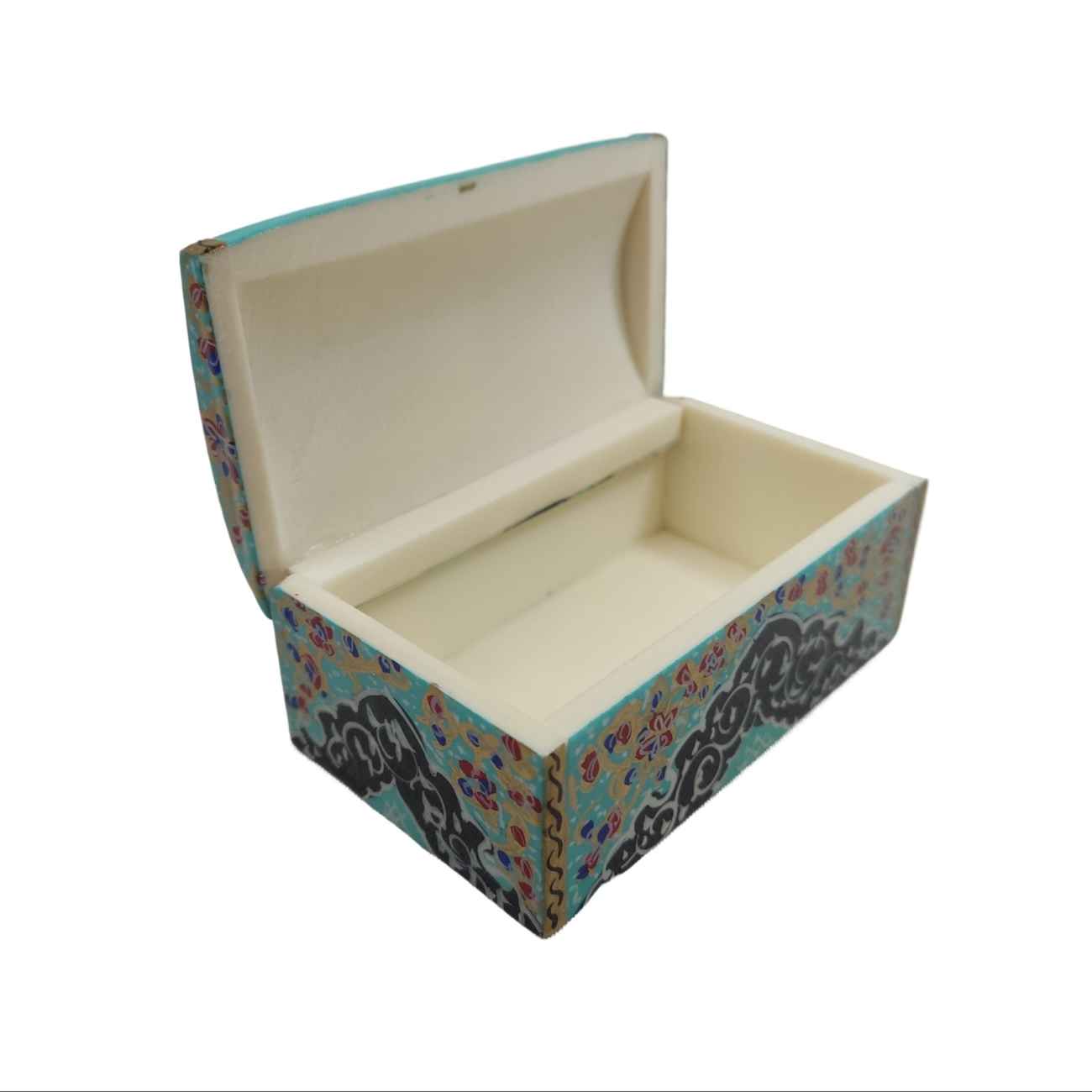 Boîte à bijoux en os artisanale avec design d’inspiration persane