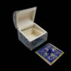 Boîte à bijoux en os artisanale avec design d'inspiration persane