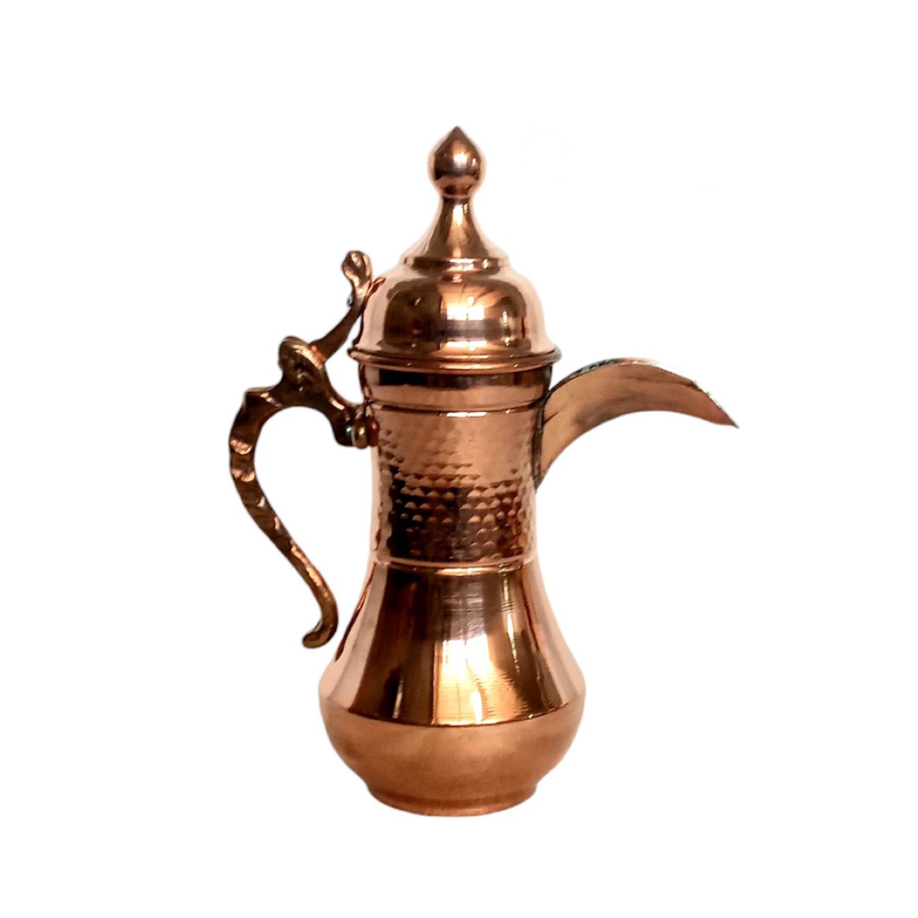 Cafetière traditionnelle arabe en cuivre pour préparer le Qahwa et le café arabe - Modèle Mendel