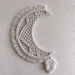 Tapisserie Murale Décorative en Macramé Style Bohème