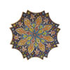 Assiette Décorative en Céramique avec Émail Persan Minakari Fait Main Hadish