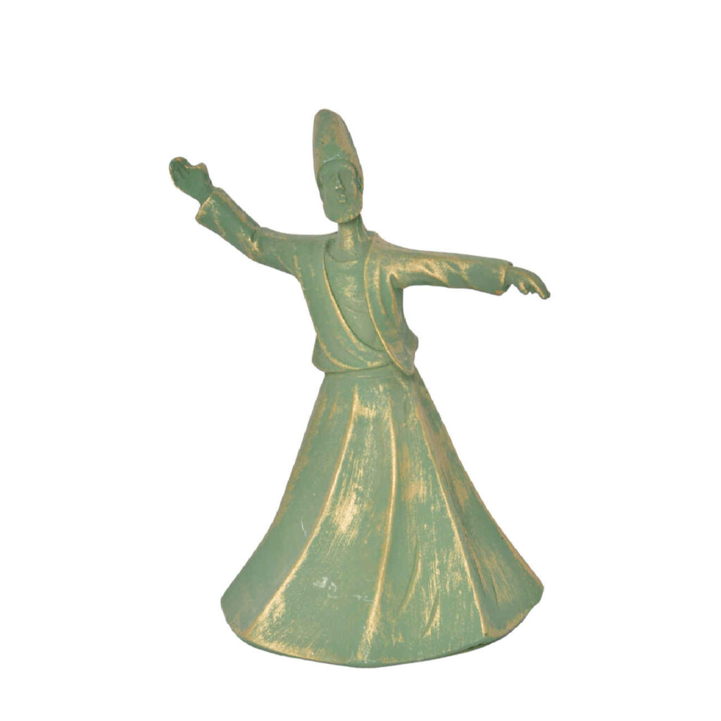Figurine décorative de danseur soufi Sema - Art spirituel de derviche tourneur