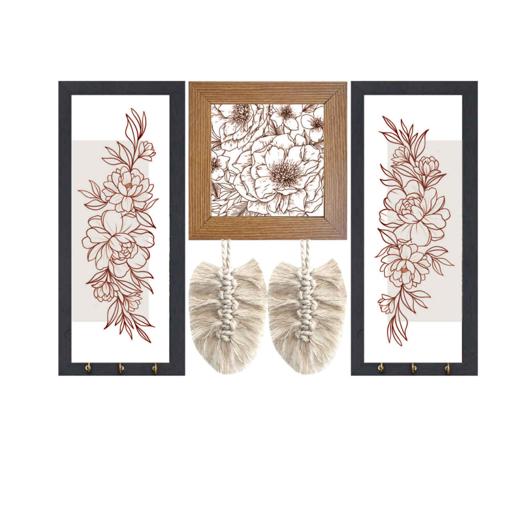 Porte-clés mural décoratif et en bois pour votre entrée