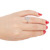 Bague délicate en argent pour femmes, classique et chic avec design de feuille