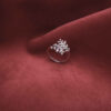 Bague délicate en argent pour femmes, classique et chic avec design de feuille