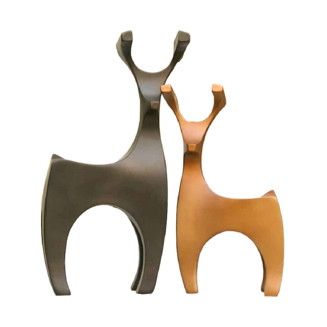 Porte-bougie décoratif en polyester avec design de cerf