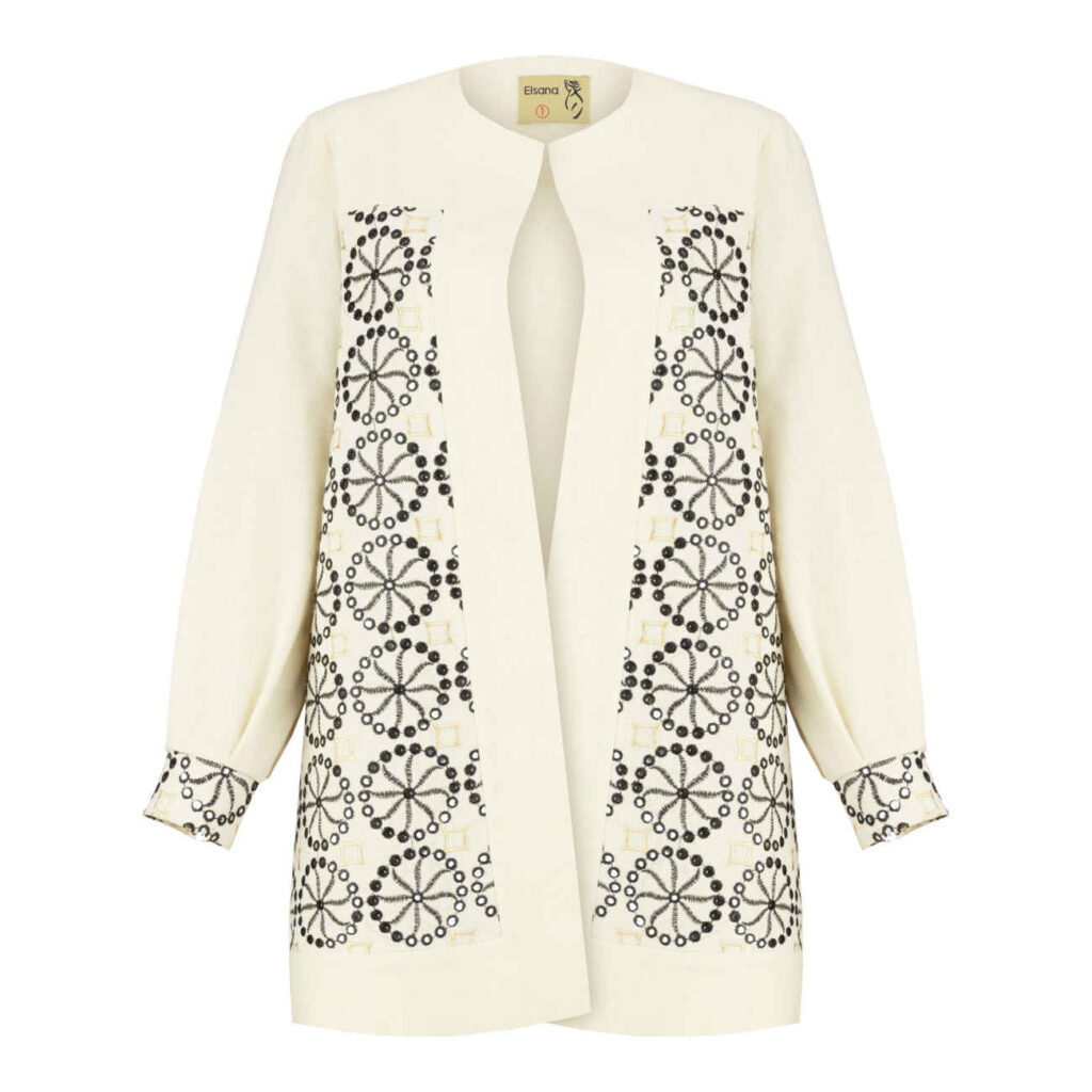 Manto en lin persan élégant et confortable