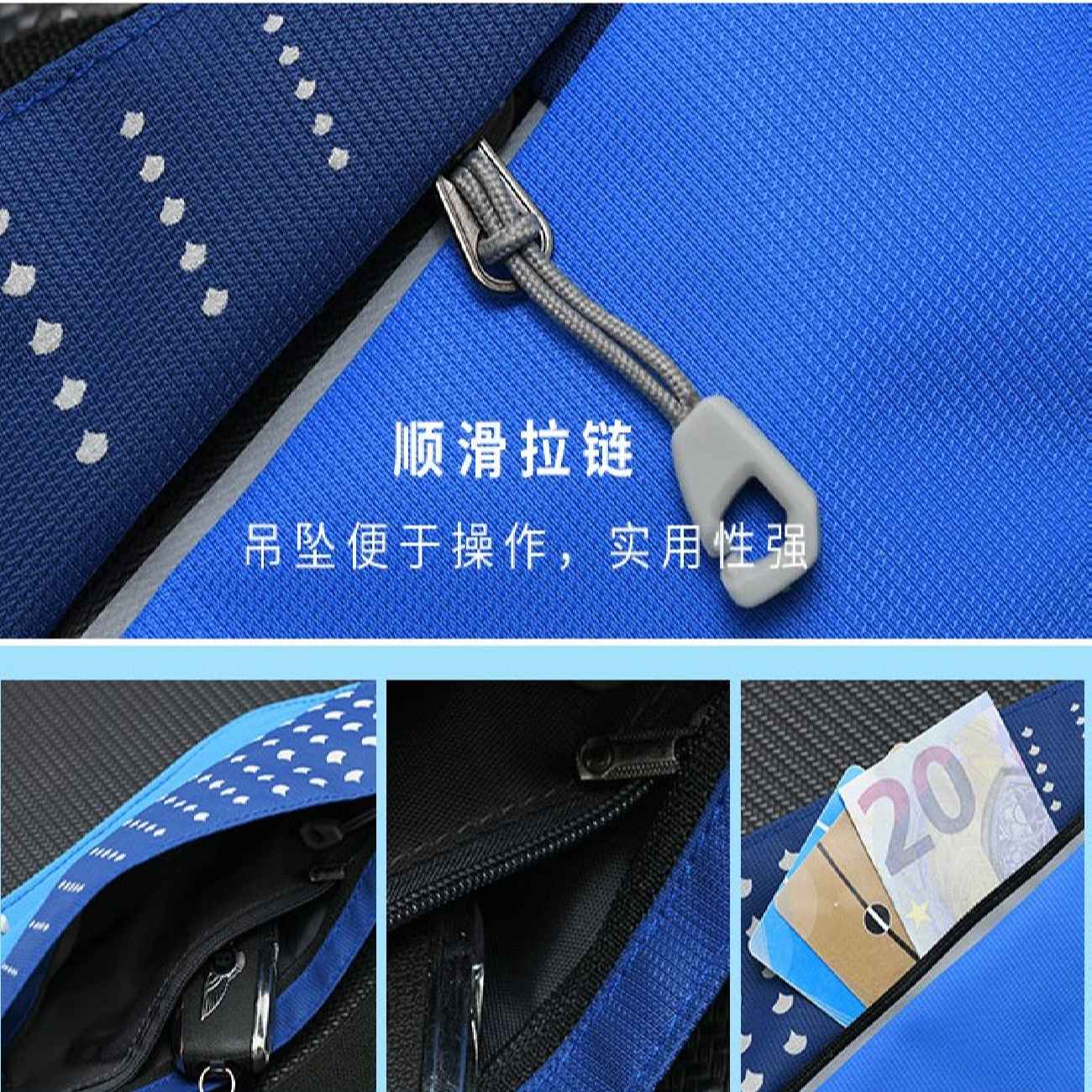 Ceinture élégante en toile bleue – Pour le confort chic et l’usage quotidien