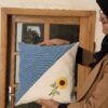 Housse de Coussin Brodée - Design Suzani Afsaneh