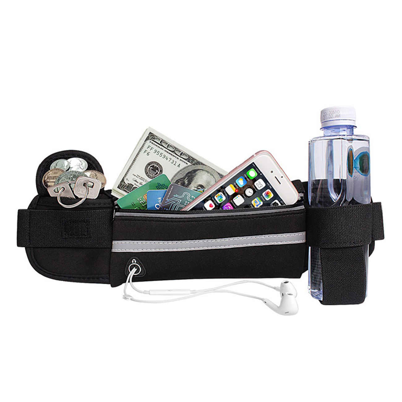 Ceinture chic en toile turquoise – Confort et style essentiels