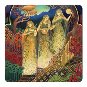 Aimant de Réfrigérateur Élégant avec Motif de Peinture Iranienne