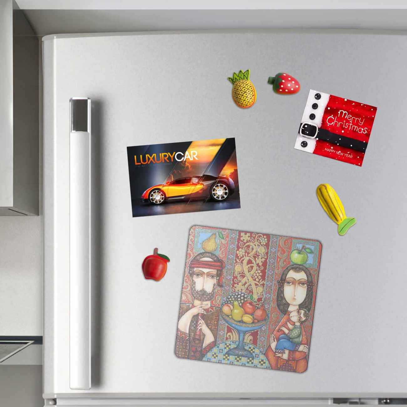 Aimant de Réfrigérateur Inspiré par le Patrimoine Iranien