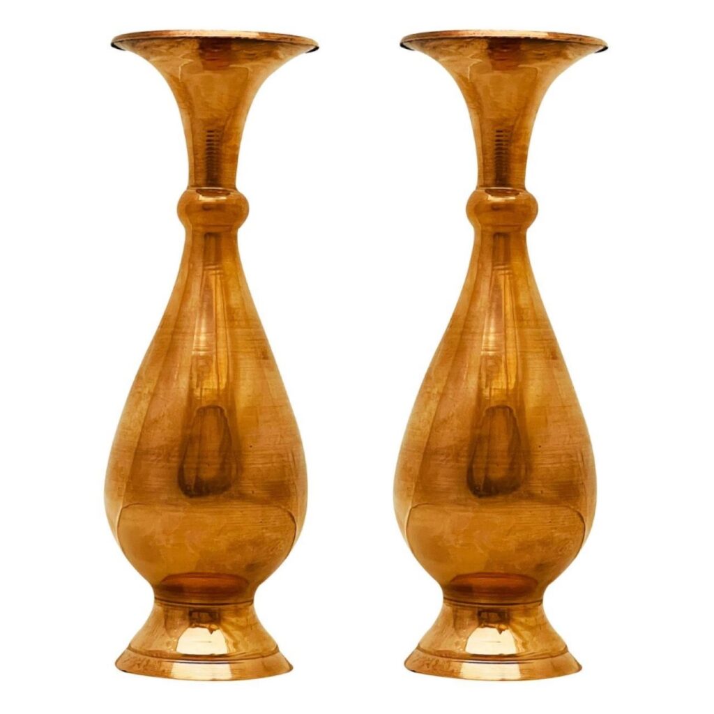 Vase décoratif persan martelé fait main modèle Ladarius (x2)