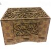Boîte à mouchoirs en bois persan fait main avec design Khatamkari