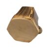 Porte-pinceaux de maquillage en bois fait main avec design artistique et poignée