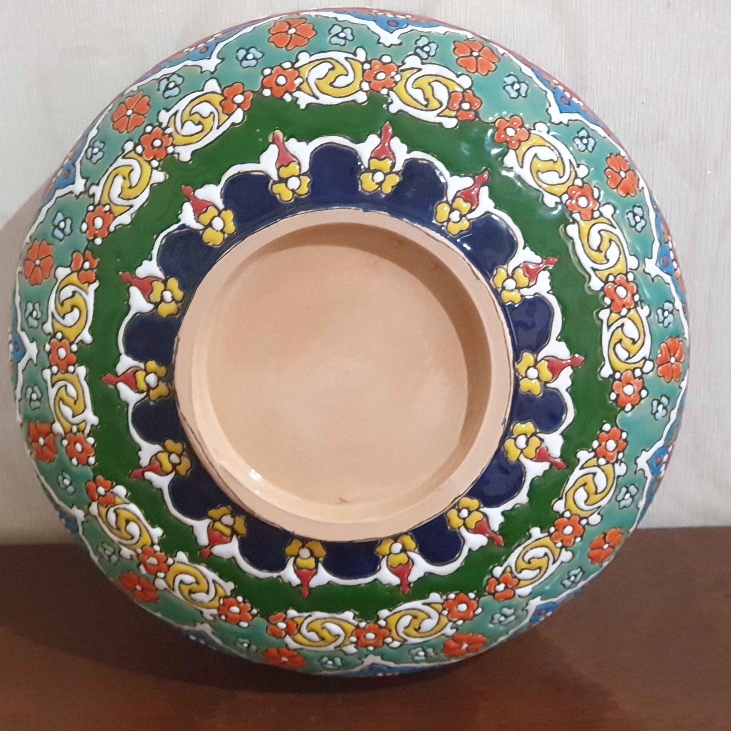 Bol décoratif en céramique fait main en Minakari persane