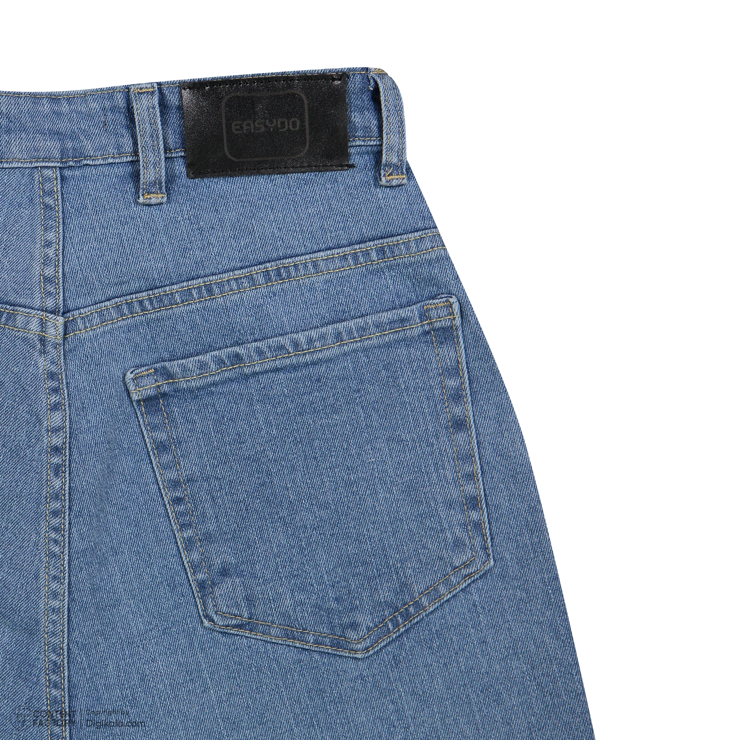 Jeans Bleus Taille Haute Jambe Droite pour Femme – Stylé et Confortable