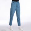Jeans Bleus Taille Haute Jambe Droite pour Femme - Stylé et Confortable