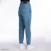 Jeans Bleus Taille Haute Jambe Droite pour Femme - Stylé et Confortable