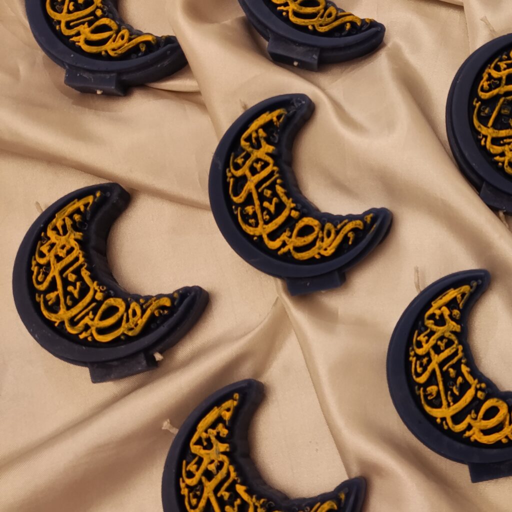 Bougie islamique adaptée pour un cadeau de Ramadan en forme de lune (x10)