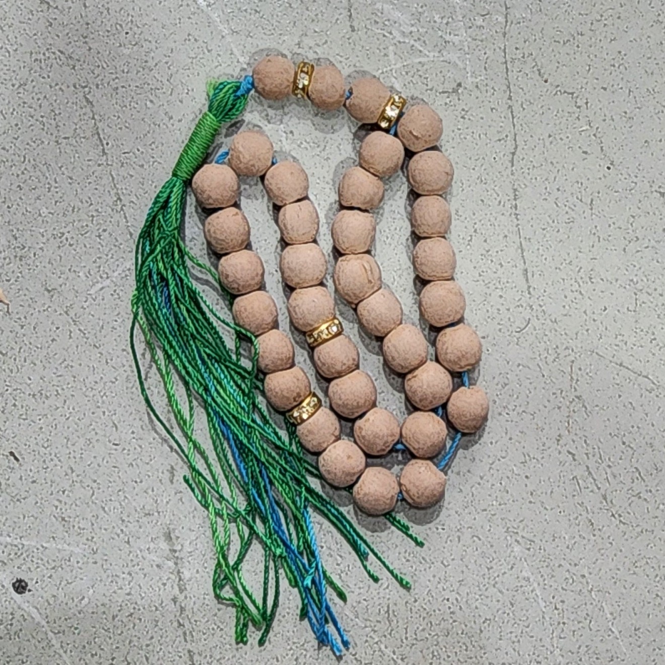 Chapelet islamique de Karbala – 33 perles avec Khak-e-Shifa de Karbala