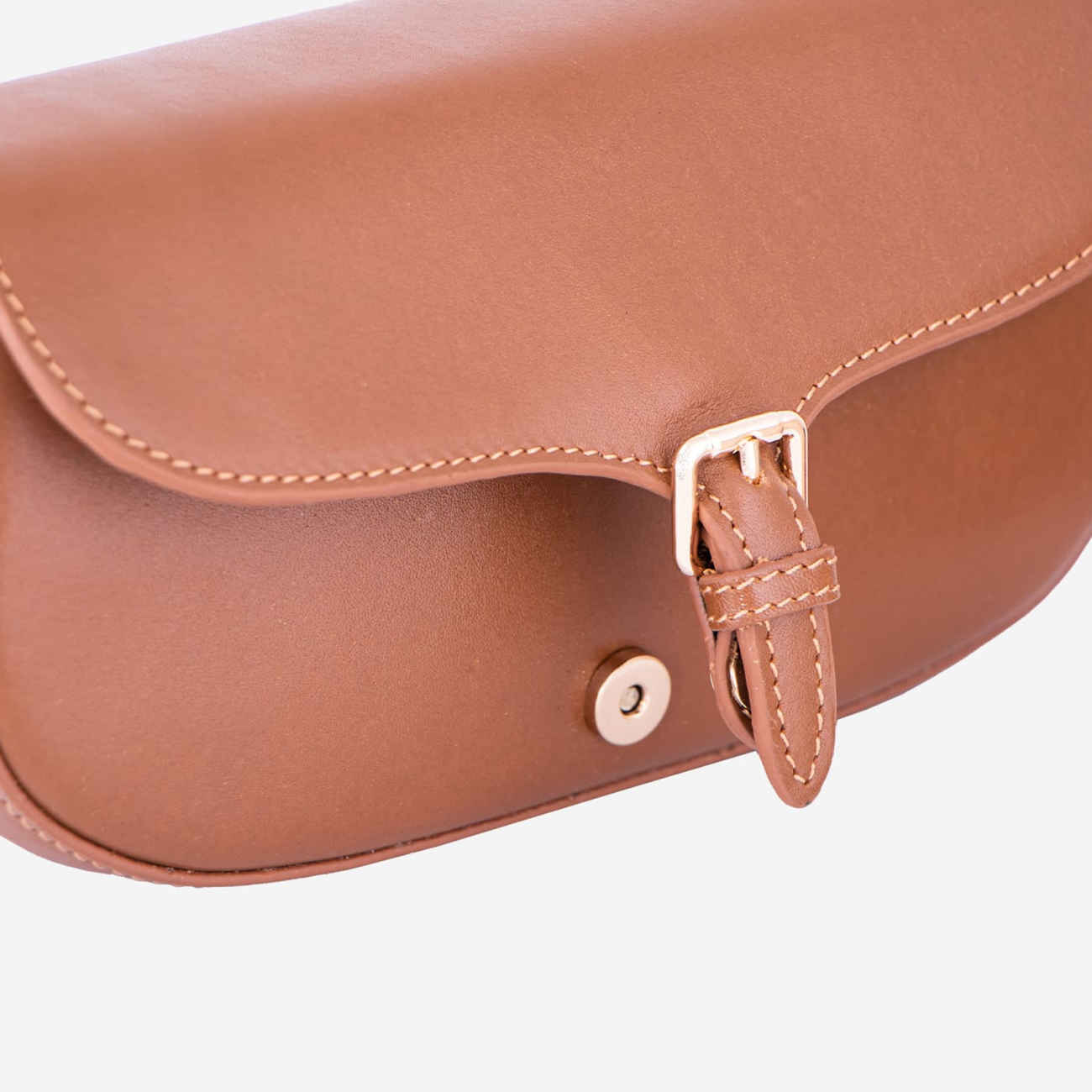 Sac à bandoulière en cuir fait main de luxe – Marron clair