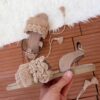 Sandales Sling Back en Macramé pour Femmes, Modèle Frange