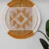 Tapisserie Murale en Macramé Artisanale avec Décor Bohème
