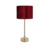 Lampe d'accent avec design d'abat-jour tambour marron