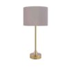 Lampe d'accent avec design d'abat-jour tambour marron