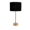 Lampe d'accent avec design d'abat-jour tambour marron