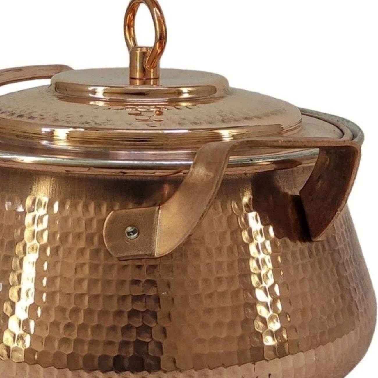 Marmite persane en cuivre – Martelé et fabriqué à la main Mahyar