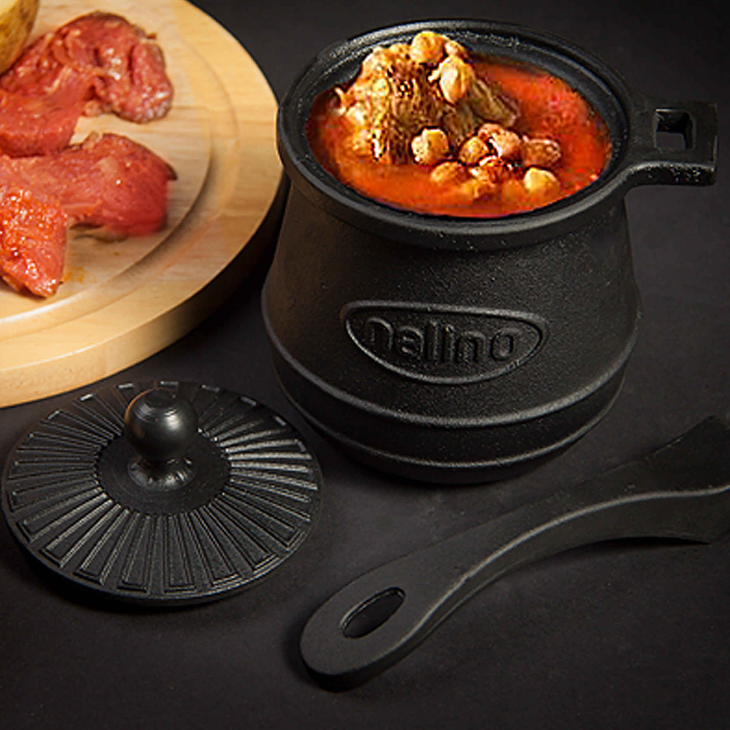 Pot en Dizi persan avec couvercle et pilon pour cuisiner l’Abgoosht