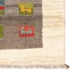 Tapis Gabbeh Persan en laine authentique tissé à la main dans le Fars, motifs animaliers