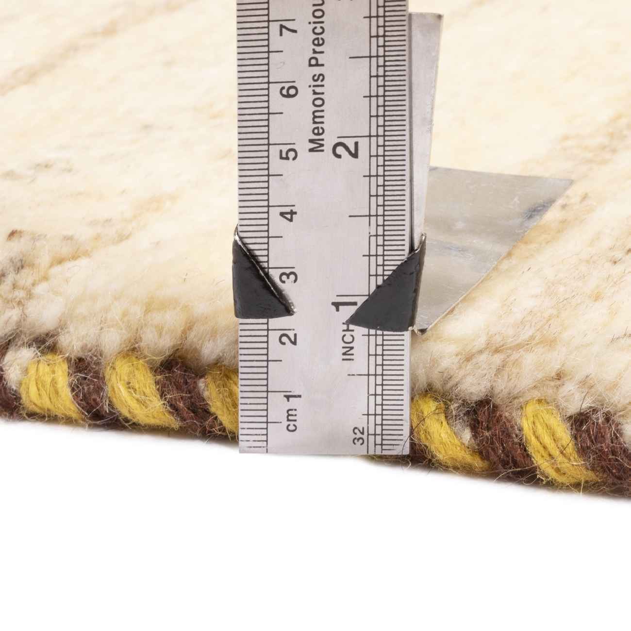 Tapis Gabbeh Persan en laine authentique tissé à la main dans le Fars, motifs animaliers