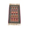 Tapis Kilim Persan en laine avec soie, tissé à la main, Qashqai à Ardabil, bleu