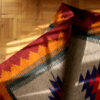Tapis Kilim Persan en laine tissé à la main dans le Fars, Qashqai rouge