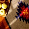 Tapis Kilim Persan en laine tissé à la main dans le Fars, Qashqai rouge