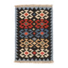Tapis Kilim Persan en laine authentique tissé à la main dans le Fars, géométrique