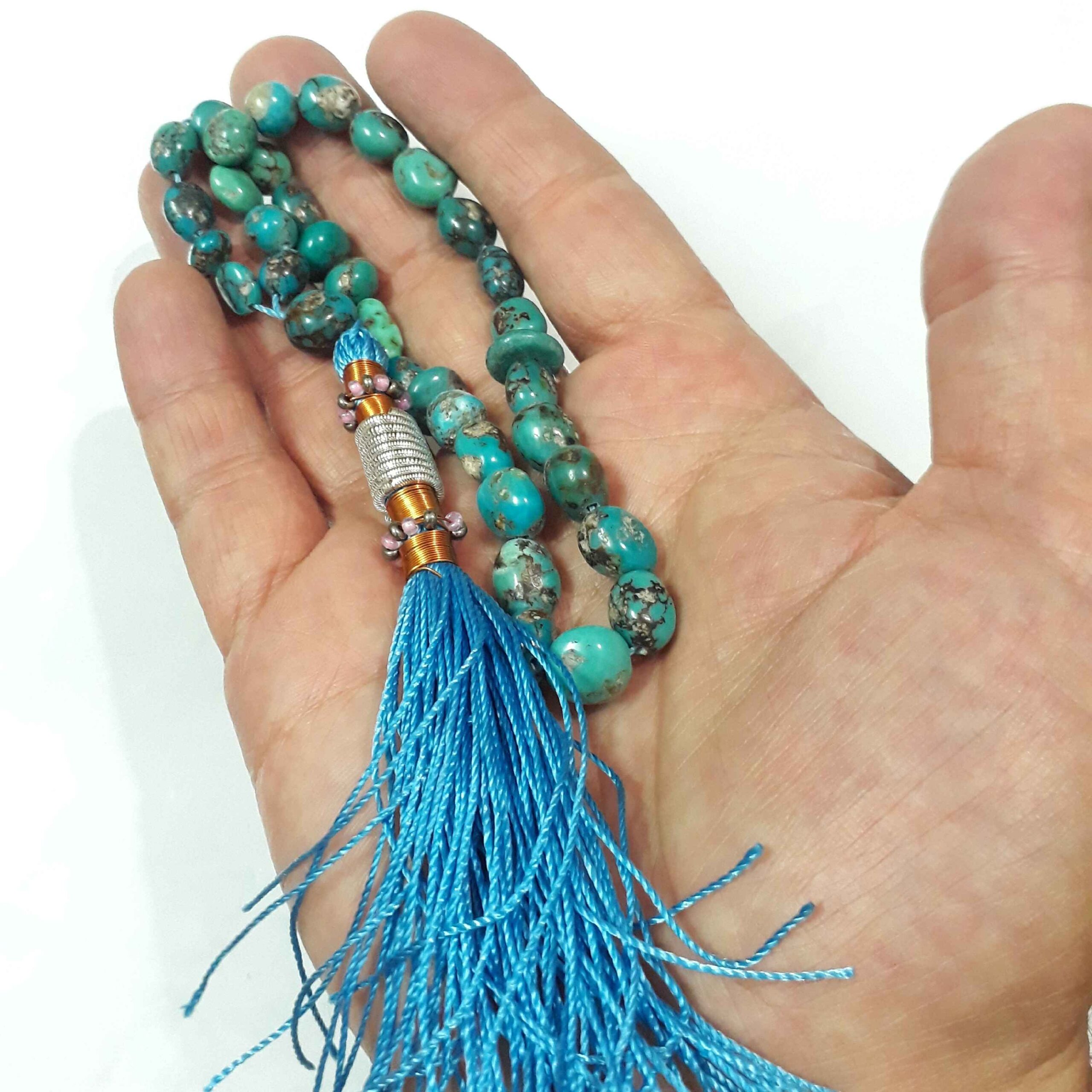 Chapelet turquoise de Neyshabur – 33 perles de prière