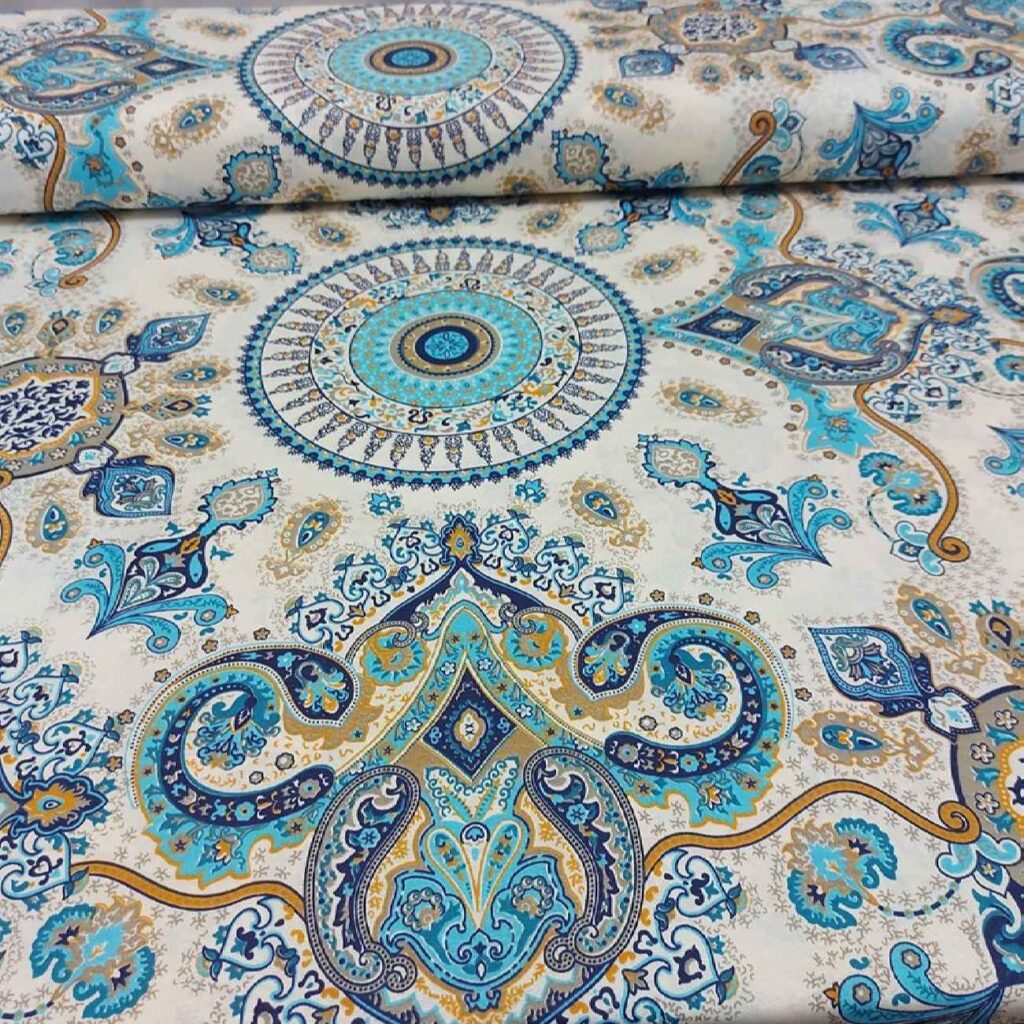 Tissu persan orné de motif cachemire classique de style Termeh