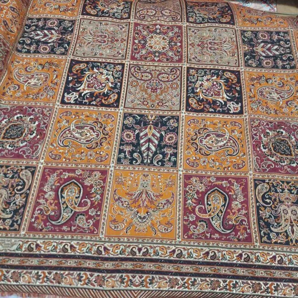 Tissu Termeh persan luxueux avec motif cachemire classique